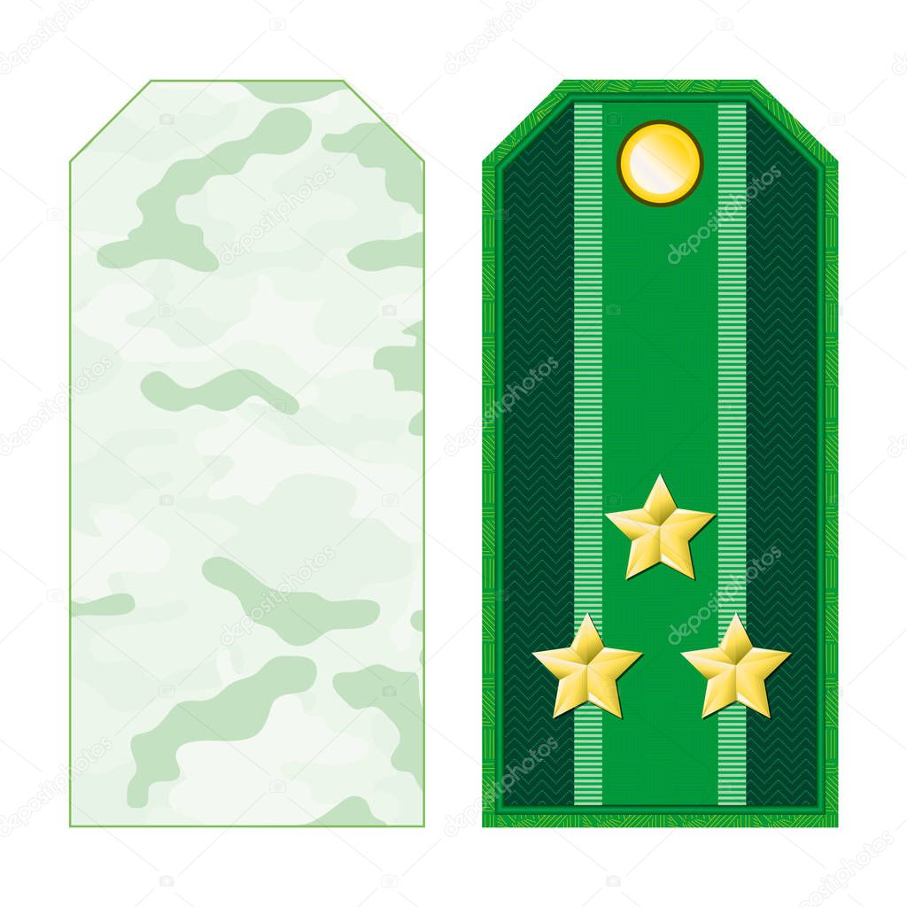 Green Military Shoulder Straps