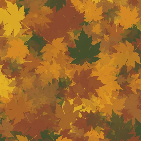 Hojas de otoño fondo — Vector de stock