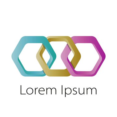 Soyut zinciri Logo şablonu