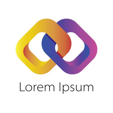 Soyut zinciri Logo şablonu