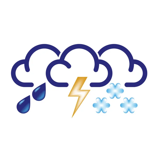 All Bad Weather Icon — Stock Photo, Image