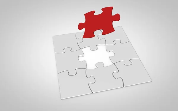 Final puzzle piece falls into place — Stock Photo, Image