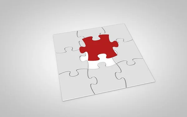 Final puzzle piece falls into place — Stock Photo, Image