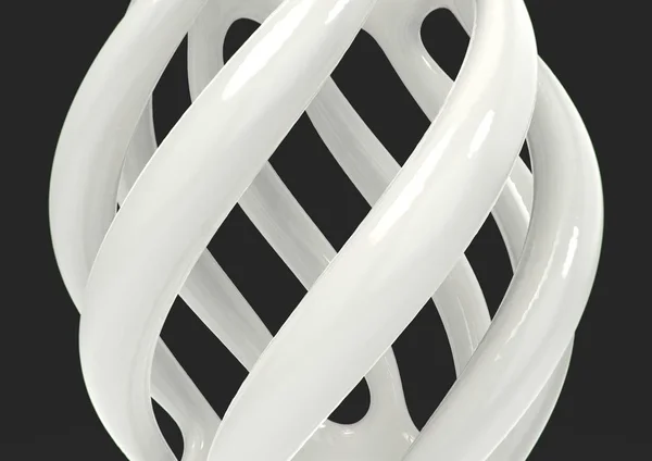 Абстрактные белые керамические трубки на темном фоне — стоковое фото