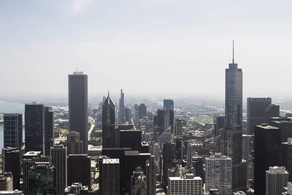Splendido skyline di Chicago durante il giorno, vista dall'alto, Stati Uniti — Foto Stock