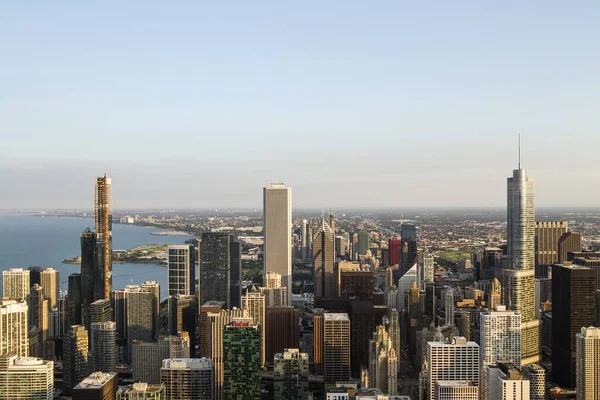 Bella vista aerea di Chicago skyline di giorno, Illinois, Stati Uniti d'America — Foto Stock