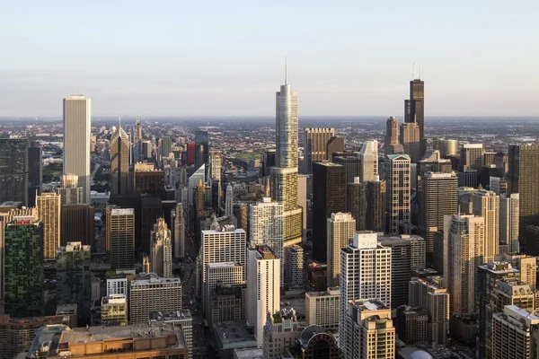 Красивый Вид Воздуха Чикаго Днем Иллинойс Сша — стоковое фото