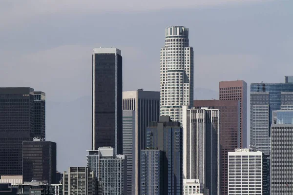 Bella Vista Aerea Dello Skyline Los Angeles Durante Giorno California — Foto Stock