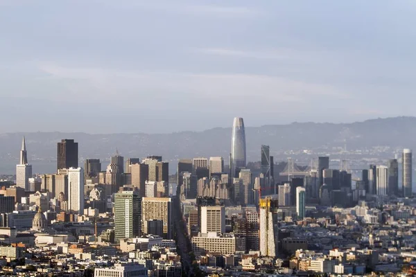 Krásný Letecký Výhled Město San Francisco Dne Kalifornie Usa — Stock fotografie