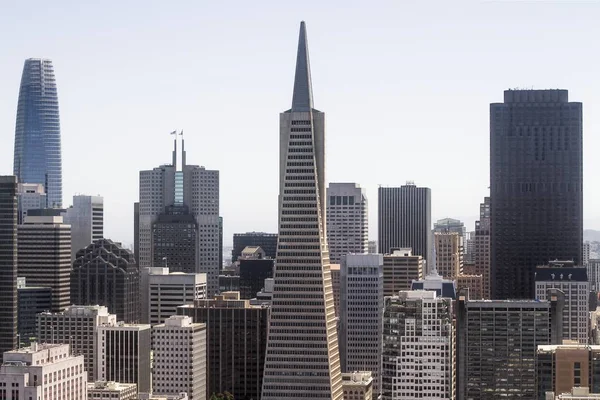 Piękny Widok Panoramę San Francisco Dzień Kalifornia Usa — Zdjęcie stockowe