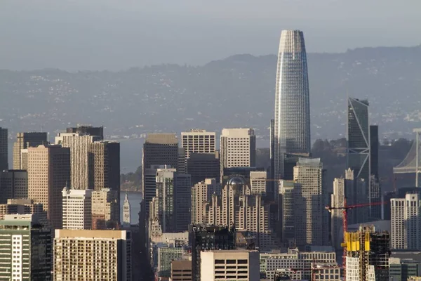 Vacker antenn utsikt över San Francisco skyline på dagtid, Kalifornien, Usa — Stockfoto