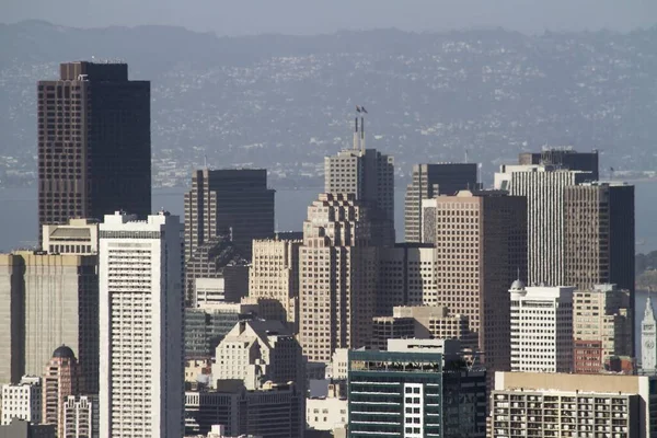 Vacker antenn utsikt över San Francisco skyline på dagtid, Kalifornien, Usa — Stockfoto