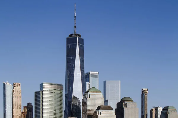 Мбаппе вид на горизонт Нью-Йорка в дневное время, США — стоковое фото