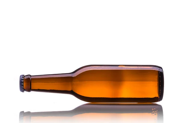 Bottle of beer. Studio shot isolated on white — Stock Photo, Image