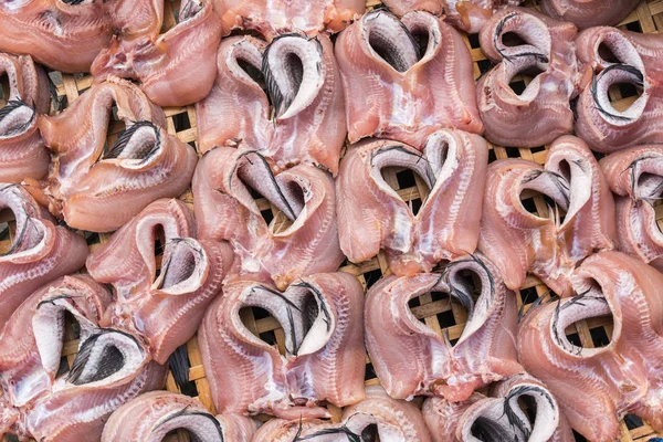 New fish dried under the sun prepare for cook in in market — Stock Photo, Image