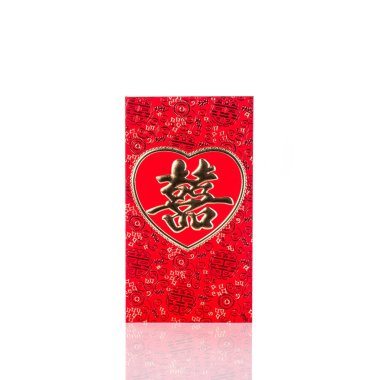 Beyaz Çin yeni yılı festival Çin kırmızı zarf kullanımda. 