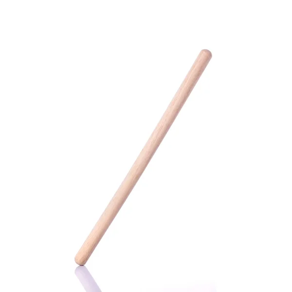 Long white wooden stick use for bakery. Studio shot isolated on — Stock Photo, Image