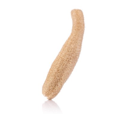 Lif kabağı, lif kabağı sünger kuru. Stüdyo izole üzerinde beyaz vurdu 