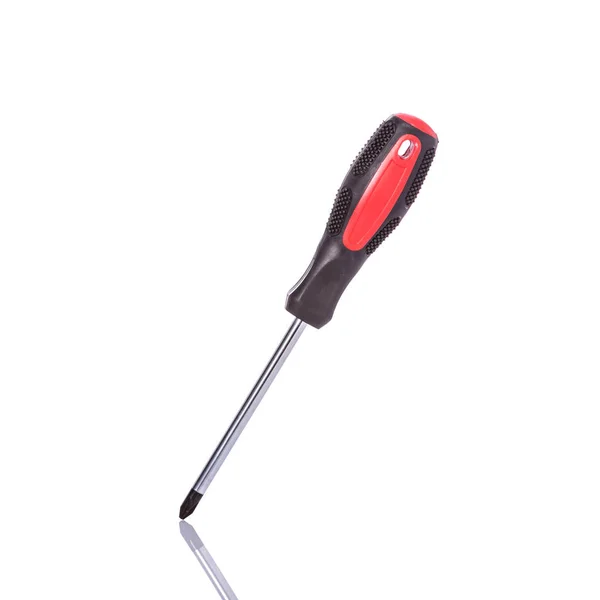New screwdriver. Studio shot isolated on white — Stock Photo, Image