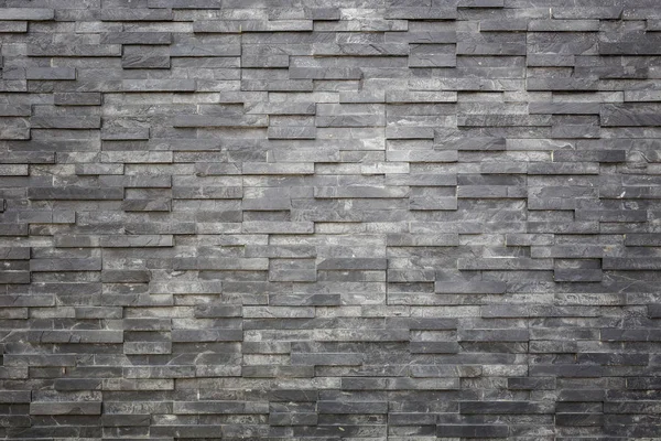 Black slate wall texture and background. Interior or exterior de — Stock Photo, Image