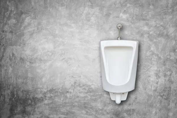 New white ceramic outdoor urinals in men public toilet install o — Stock Photo, Image