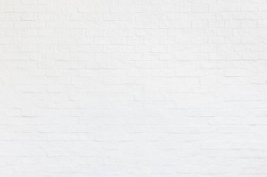 Beyaz tuğla duvar. Soyut dekorasyon duvar doku ve adam