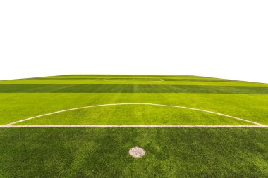 Aydınlık ve karanlık yapay veya yeşil çim açık futbol fu