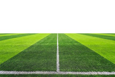 Aydınlık ve karanlık yapay veya yeşil çim açık futbol fu