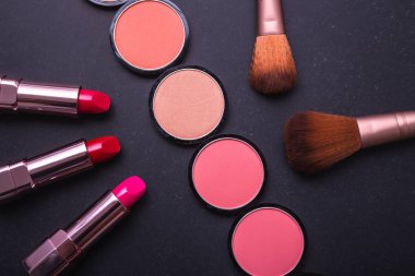 Dekoratif kozmetik ve taş yumuşak fırça set