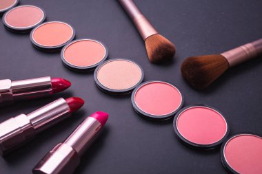 Dekoratif kozmetik ve taş yumuşak fırça set