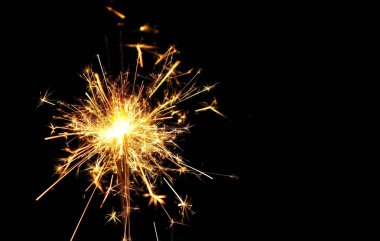 Noel ve yeni yıl kutlama kavramı: bedeni burning Bright