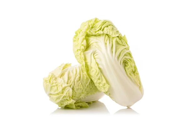 Close Fresh White Chinese Cabbage Studio Shot Isolated White Background — Stock Photo, Image