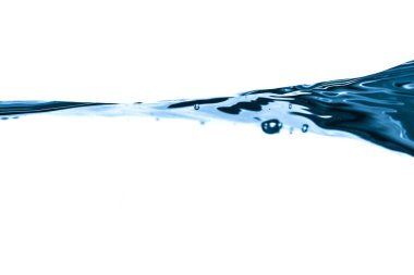 Su Sıçratma, Mavi, Dalgalı, Beyaz Arkaplan