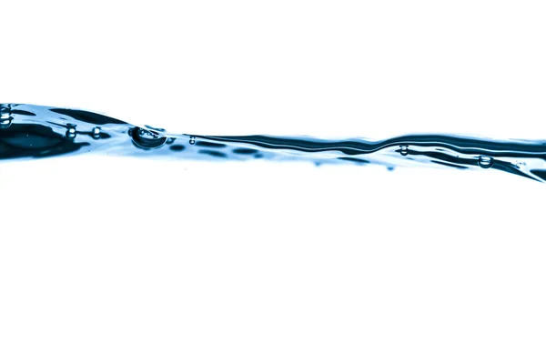 Agua Salpicada Azul Ondulado Fondo Blanco — Foto de Stock