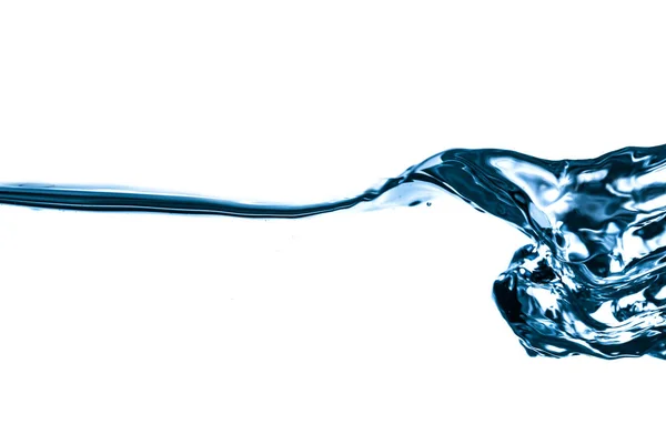 Splashing Water Blue Rippled White Background — Stock Photo, Image