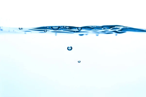 Agua Salpicada Azul Ondulado Fondo Blanco —  Fotos de Stock