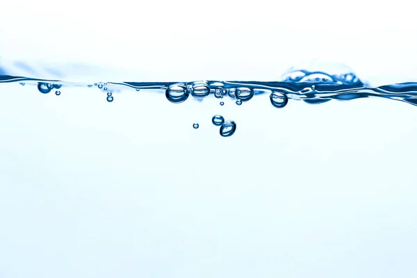 Spritzwasser Blau Wellig Weißer Hintergrund Stockbild