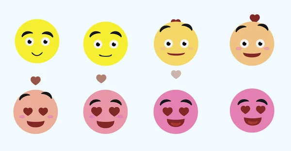 Cara Emoji Muda Animação Triste Desenhos Animados Personagem Vetor Ilustração — Vetor de Stock