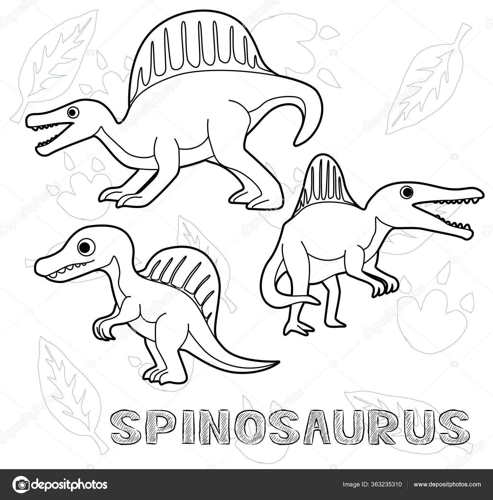 espinossauro para desenhar dinossauro realista 