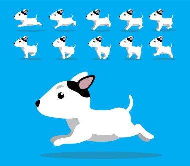 Hayvan Animasyon Dizisi Köpek Boğa Teriyeri Çizgi film Vektörü