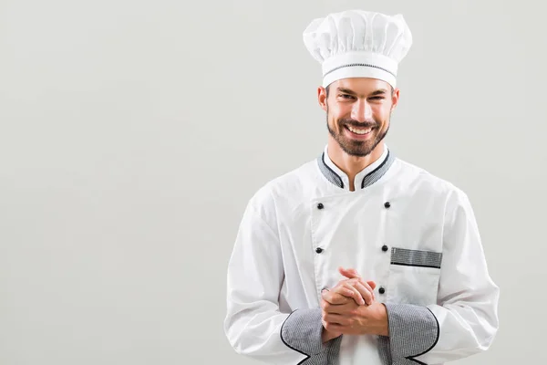 Portret van chef-kok voorbereiden om te koken — Stockfoto