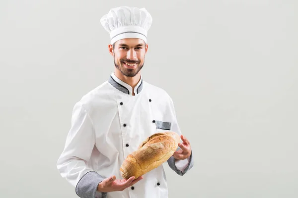 Baker bedrijf brood — Stockfoto
