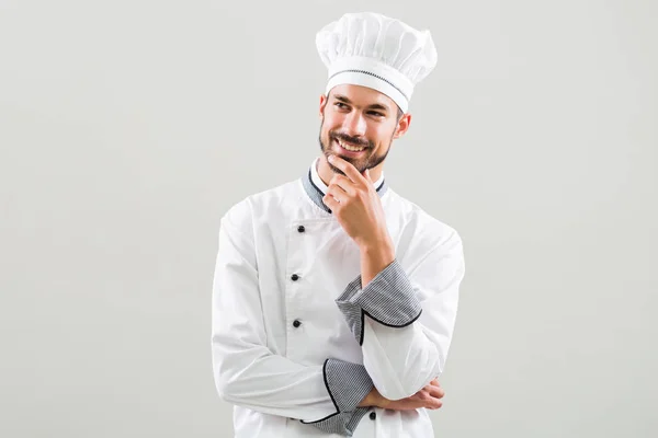 Chef planing menu — Stockfoto