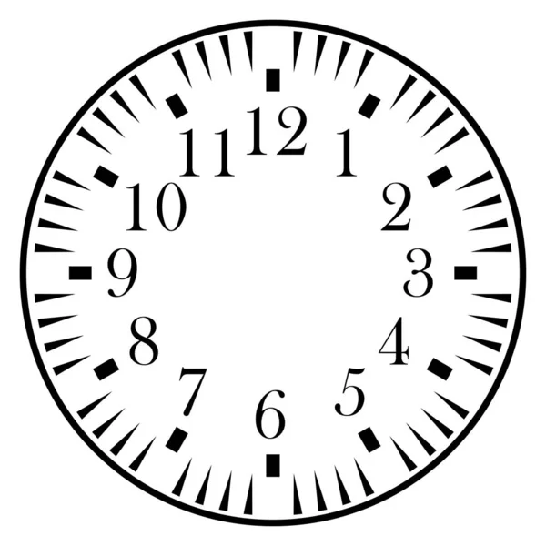 Horloge Visage Pour Maison Alarme Table Cuisine Mur Montres Bracelets — Image vectorielle