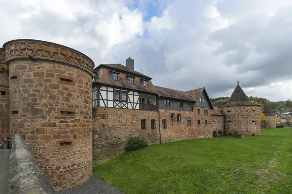 Vista de una ciudad medieval Buedingen — Foto de Stock