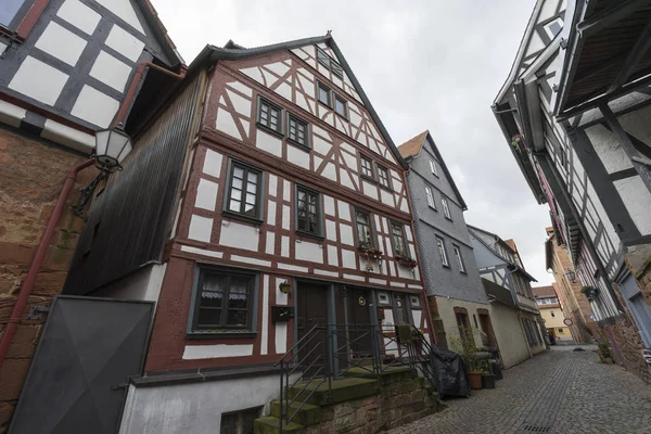 Vista de una ciudad medieval Buedingen — Foto de Stock