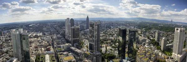 Panoramic view of Frankfurt am Main skyline. — Stock Photo, Image