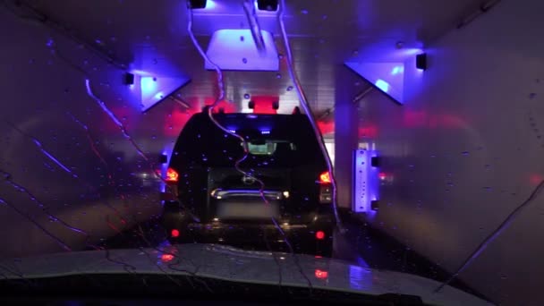 Binnen een auto wassen — Stockvideo