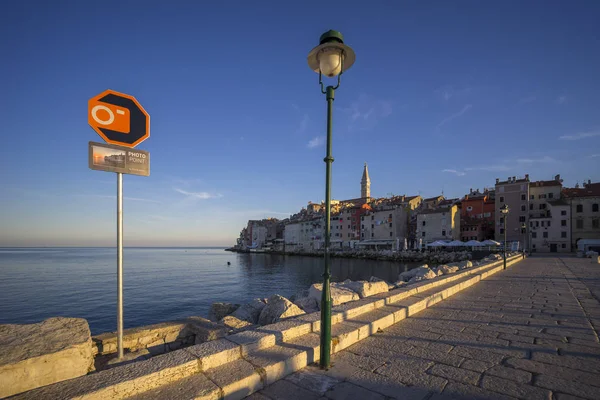 Straatmening van Rovinj — Stockfoto