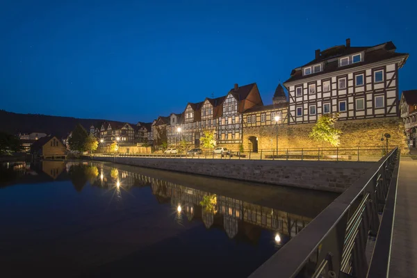 Hannoversch Muenden at summer evening